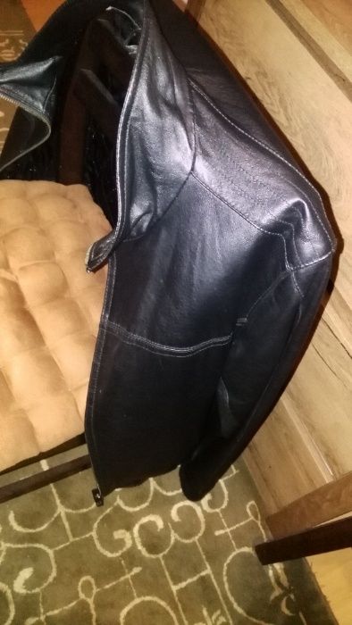 M&S Marks and Spencer - Geaca Jacheta Scurta Piele Neagra englezeasca