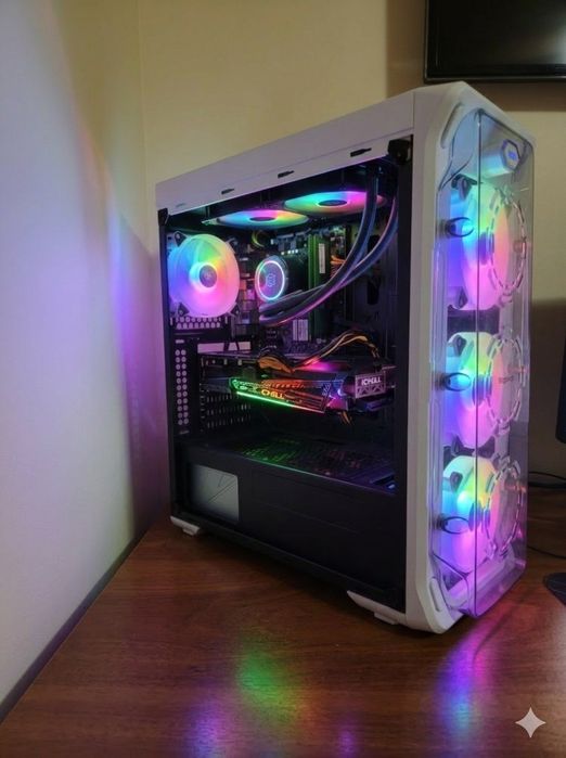 Vand unitatea PC gaming: RTX 3070 8GB | i7-10700F | SSD SAMSUNG 500GB