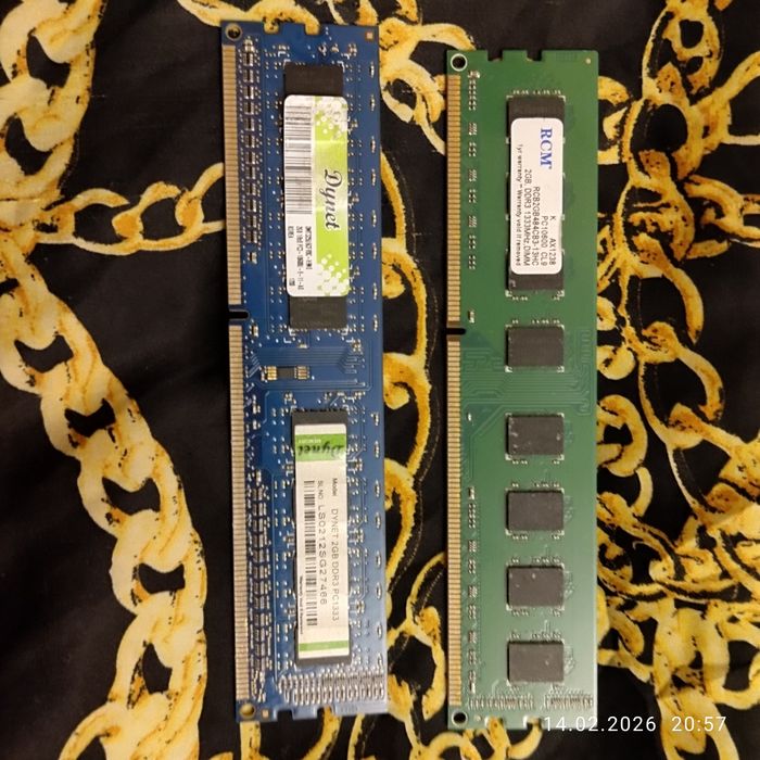 ОЗУ 2 Гб 1333 общая 4 Гб для ПК