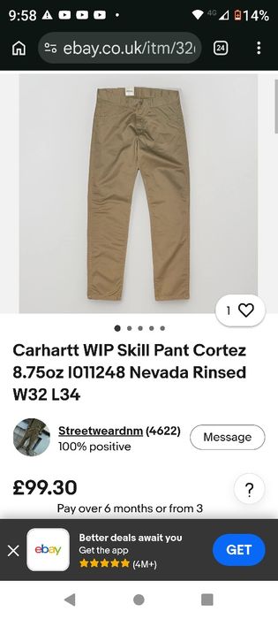 Pantaloni si fesuri Carhartt