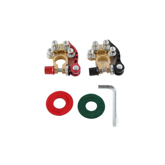 Set 2 borne profesionale cu 4 terminale si clema cuplare rapida