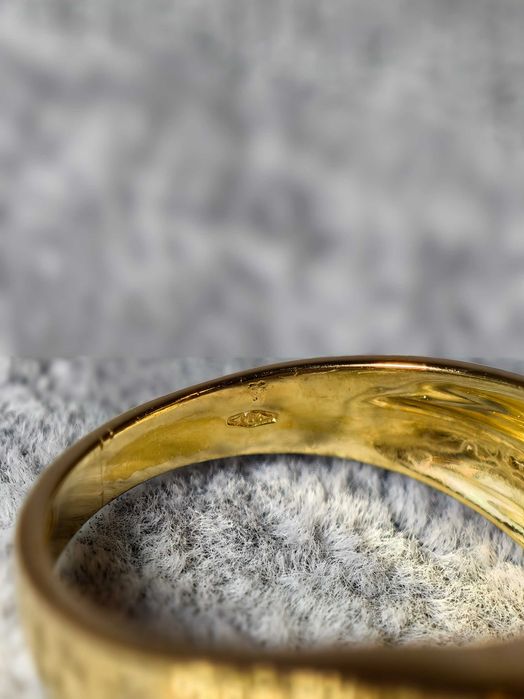 Inel bărbătesc lat aur galben 18K, mărimea 56–57, 5,55 g – nou