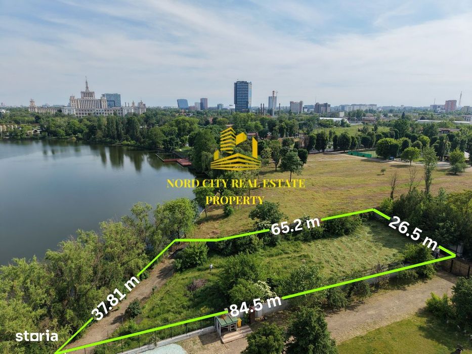 Teren Baneasa - deschidere la lac - ideal vila - premium- 2000 mp