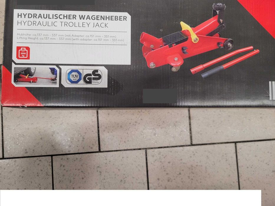 Vand Cric Hidraulic tip crocodil cu 2 Roti, 2 Tone, NOU Pret 260 Lei