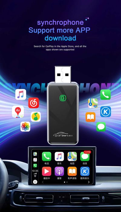 Безжичен Android Auto и Apple Carplay Usb Adapter
