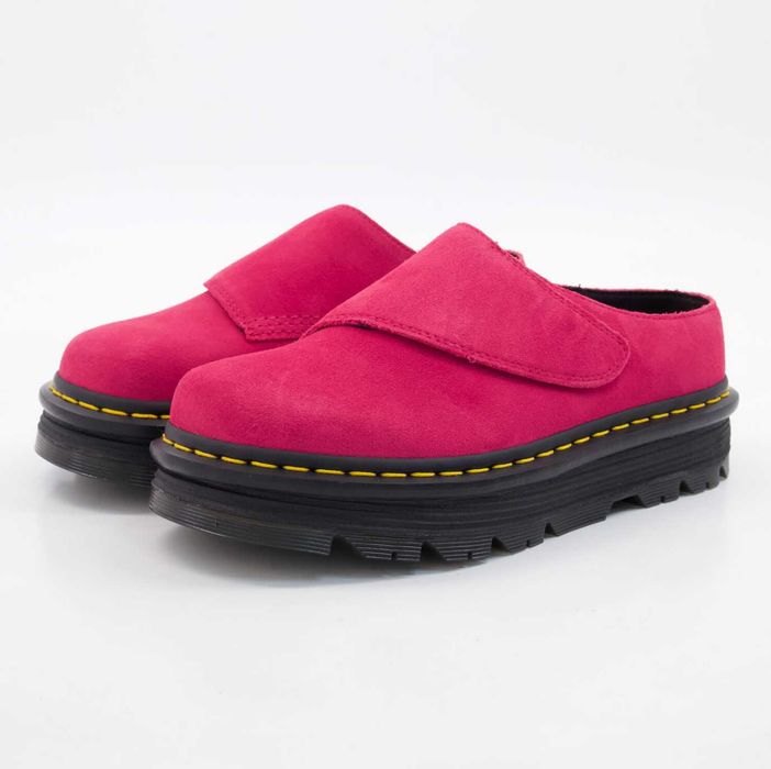 Dr. Martens дамски сабо Zebzag, розов велур - нови