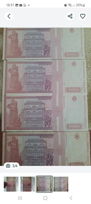 Vând bacnote de 10000 de lei