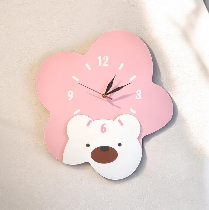Ceas perete personalizat lemn handmade cadou familie sau copii