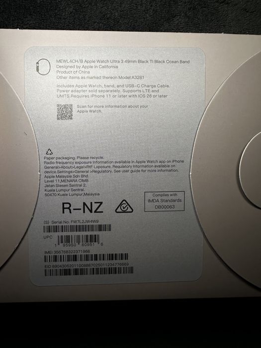 Apple Watch Ultra 3 • GPS + Cellular 49mm Aluminium Case