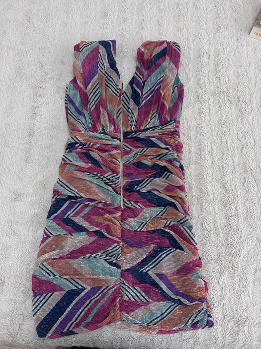 Къса многоцветна рокля BSB