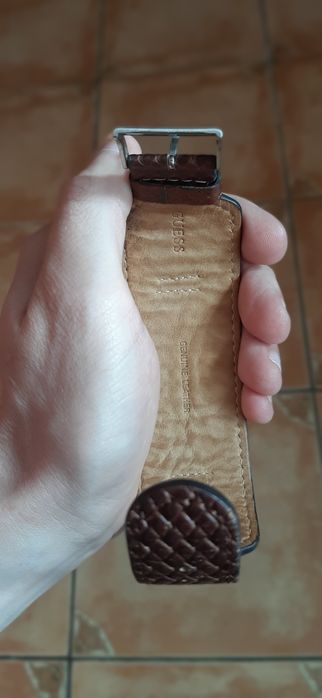Ceas guess barbati original aproape NOU curea piele
