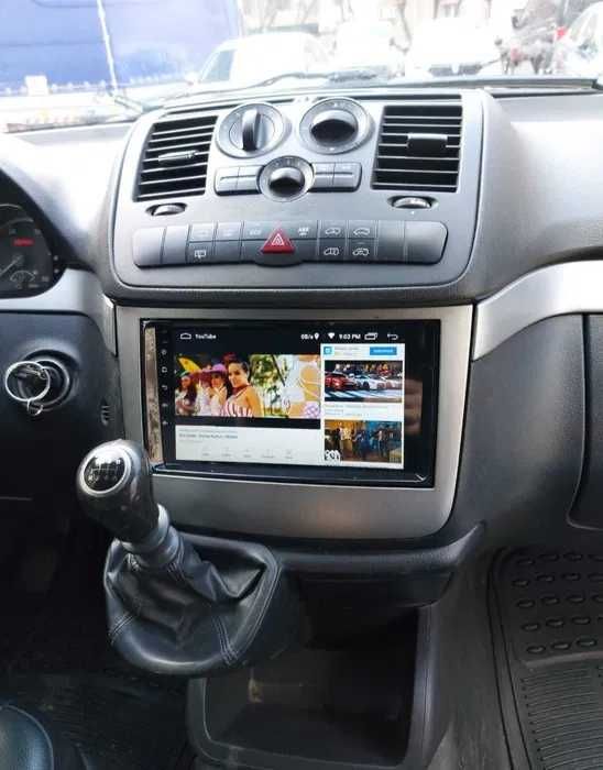 Navigatie 2DIN 1DIN 9" 10" - Carplay si Android Auto Wireless, WIFI, Bluetooth, USB, Display QLED, GPS, Universala