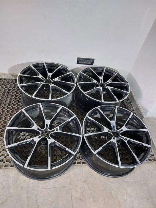 O janta Set jante 20 BMW seria 8 g14 g15 g16 M pachet style 728 finisaj negru diamond cut 8j față 9j spate