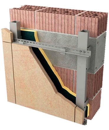 Сухой монтаж профиля крепление гранита клипса кляйммер