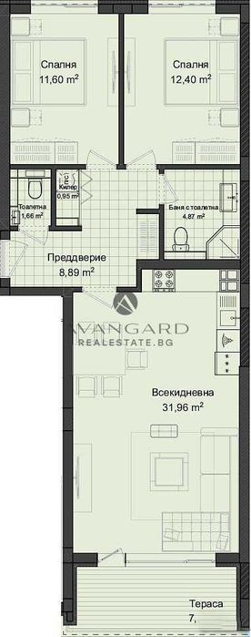 Продава се Тристаен апартамент в Пловдив, Кършияка - 108 кв.м за 727 €/кв.м - Снимка #2