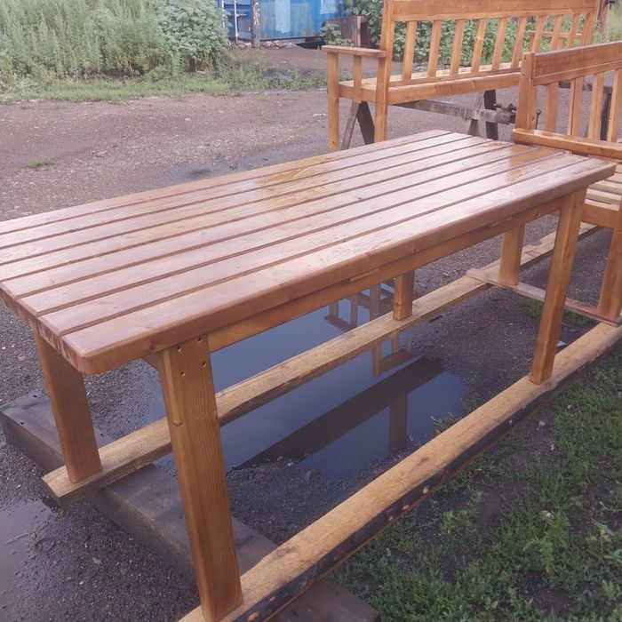 Садовая мебель из чистого дерева
