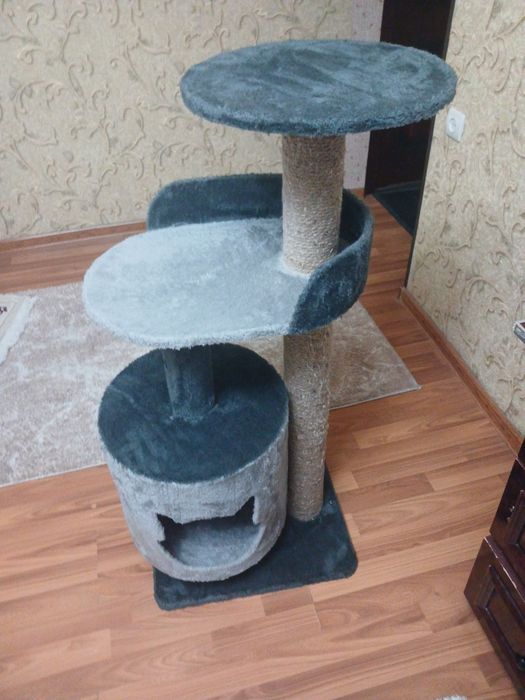 Игровой комплекс когтеточка, Вилла, с домиком