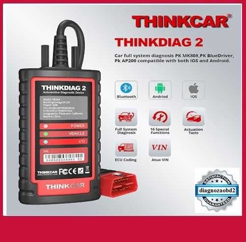 Scaner diagnoza auto tester Launch Thinkdiag 2, CanFD  – Diagzone 2025
