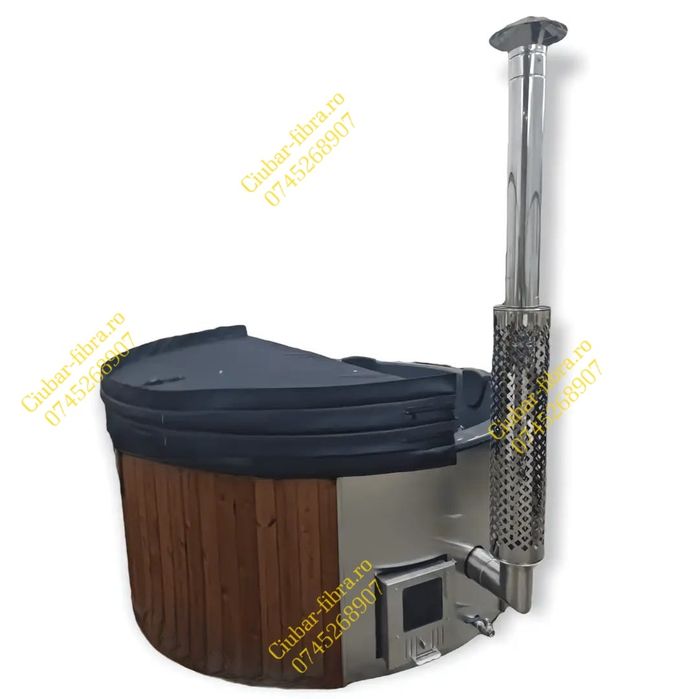 Ciubăr XXL jacuzzi FULL soba integrata