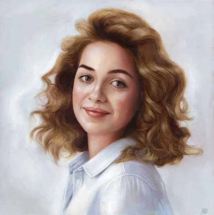 Cadoul perfect,pictura portret dupa fotografie