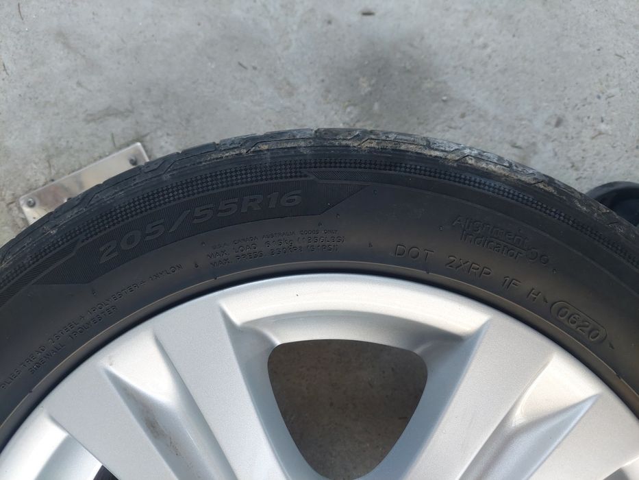 Jante 16' originale Bmw cu anvelope Hankook  205 55 R16