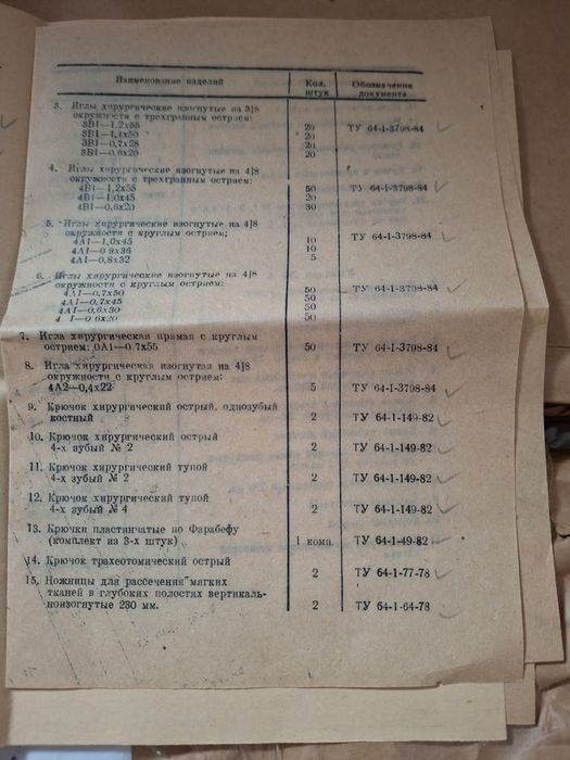 Набор болшой хирургический