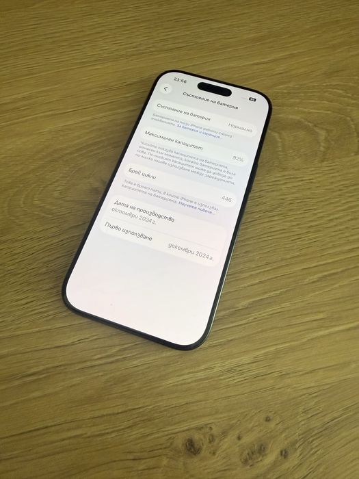 iPhone 16 Pro  Black 128GB-Като нов 92%