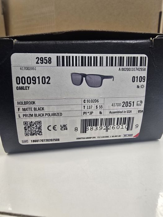 Ochelari Oakley Holbrook Matte Black Prizm Black Polarized