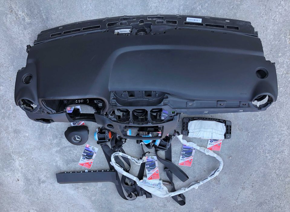 Mercedes Benz B klass kit airbag plansa de bord cortine set centuri