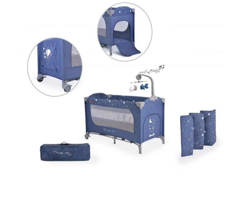 Бебешка кошара за спане и игра Cangaroo Once upon a time, 3 нива, дънк