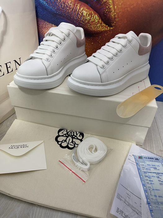 Adidasi Alexander McQueen piele naturala 100% Full Box colectie noua