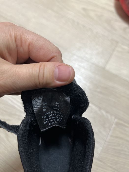 Ботинки 24 размер, H&M, стелька 15 см. Утепленные