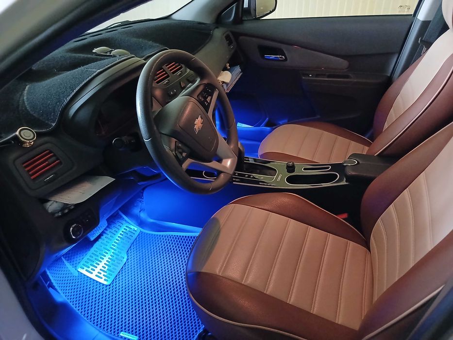 Авточехол из экокожы на кобальт шит на заказ