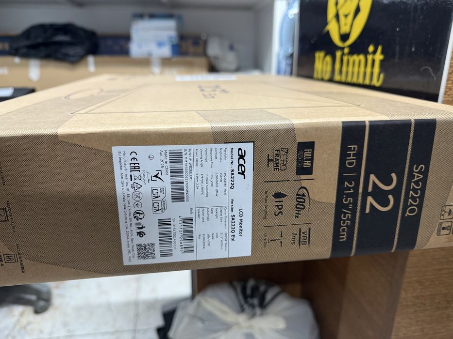 Monitor Acer Model: SA222Q Ebi CA Nou!!! Full Box Garantie/Bon fiscal.