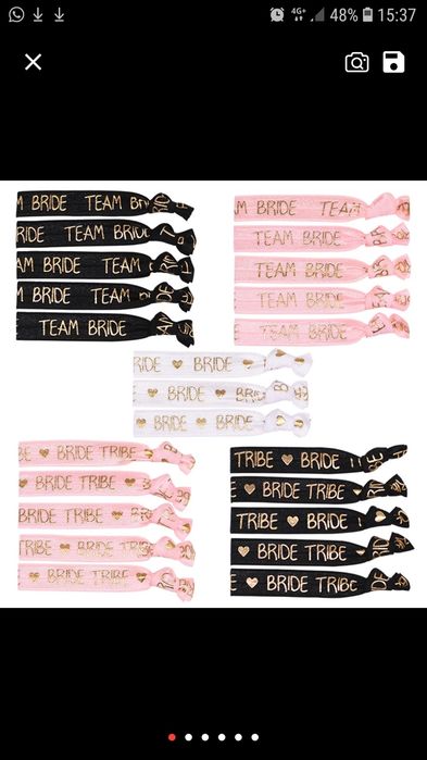 Set 10+2 bratari Team Bride, Petrecerea Burlacitelor, Accesorii mirea