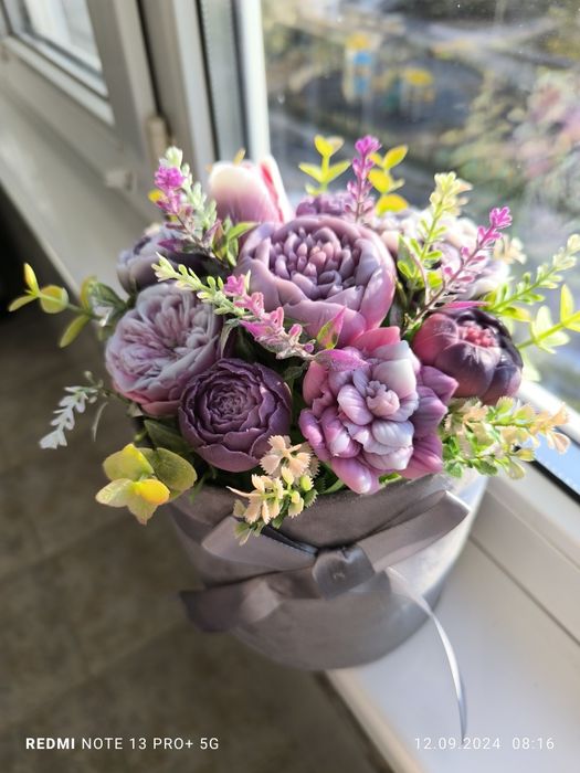 Сапунени букети от глицеринов сапун