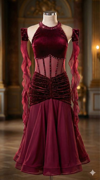 Одежда платья для бальных танцев