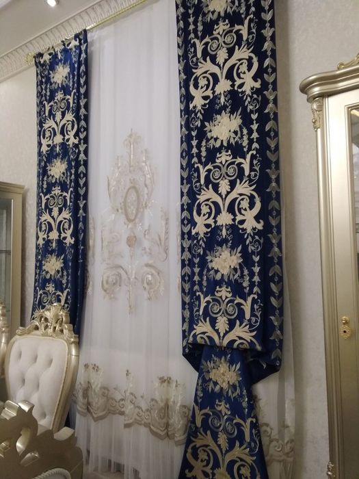 Pardalar,karnizlar, mebellar