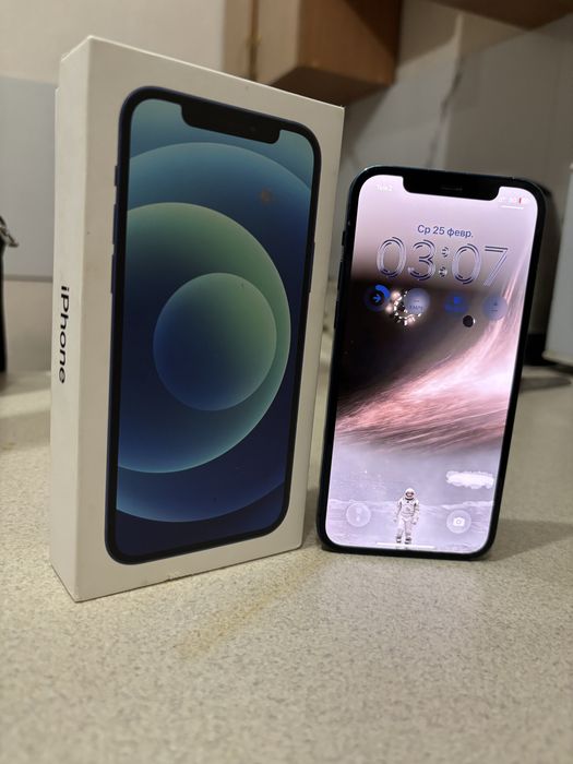 Айфон 12 256гб коропкасымен