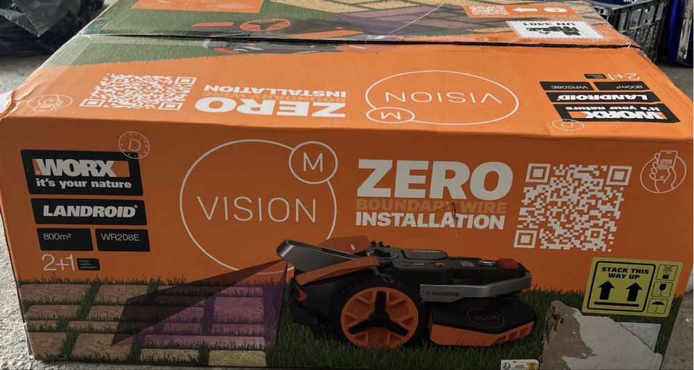 Masina Tuns iarba , ROBOT Gazon , NOU Sigilat , Worx Vision Landroid