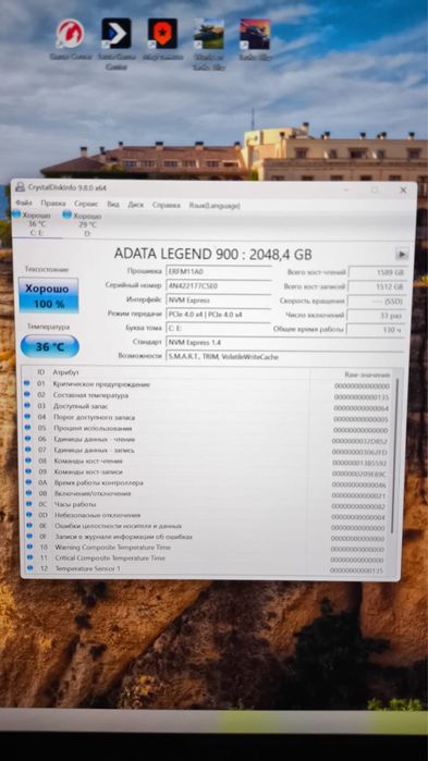 Продам SSD Adata legend 900 2 tb SSD
