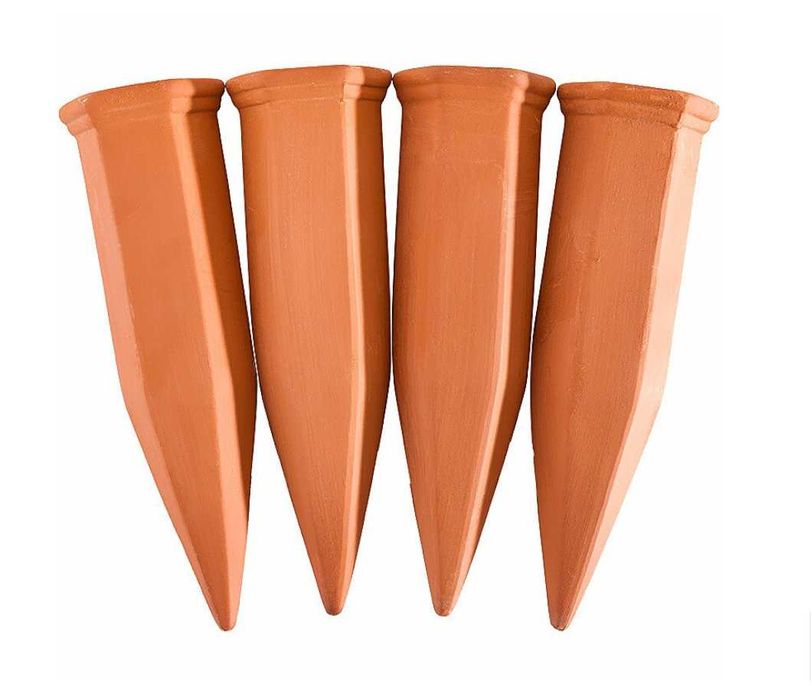 Set 4 Auto-Picuratoare ceramice pentru ghivece