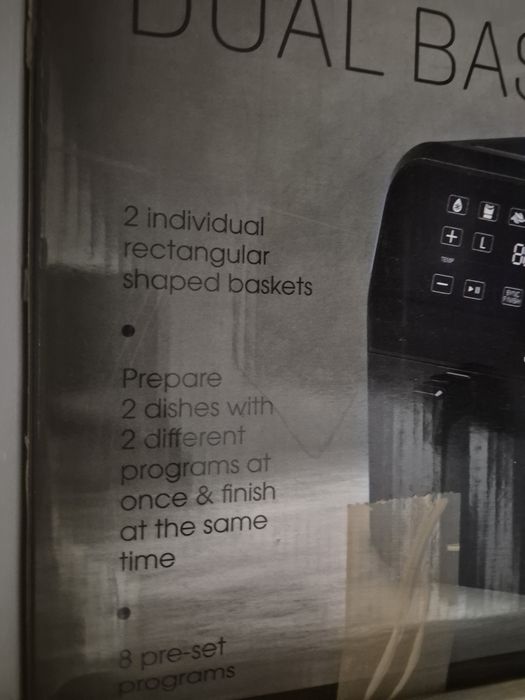 Air fryer Delimano dual baschet