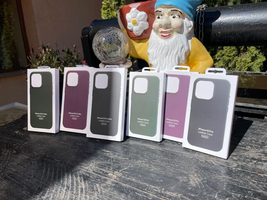 Husa de piele cu MagSafe apple iPhone 15, 15 Pro, 15 Pro Max, 15 Plus