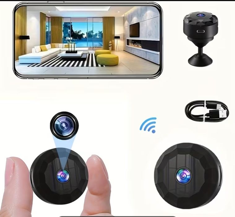 Мини камера. Умна безжична камера за сигурност - 2.4GHz WiFi