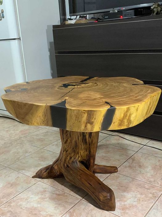 кофейный столик из спила