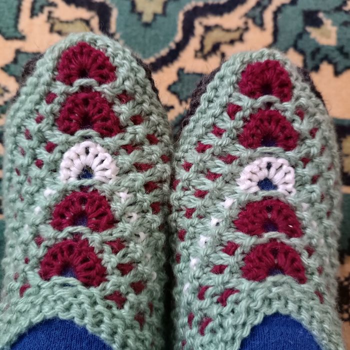 Вязанные следки женские