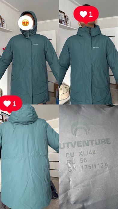 Пуховик размер 52-54
