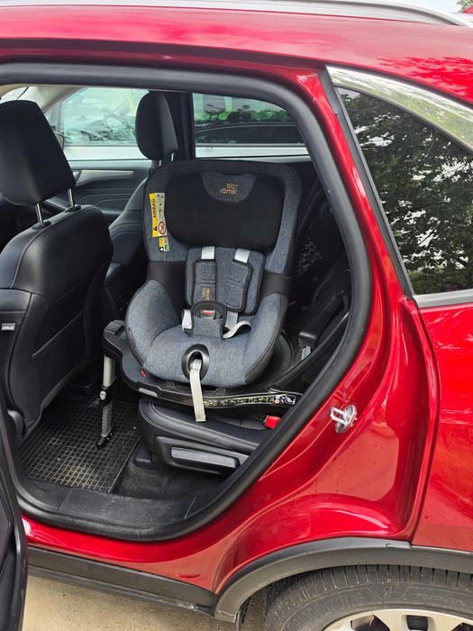 Scaun auto ISOFIX i-Size Britax Romer DUALFIX M Blue Marble 360°