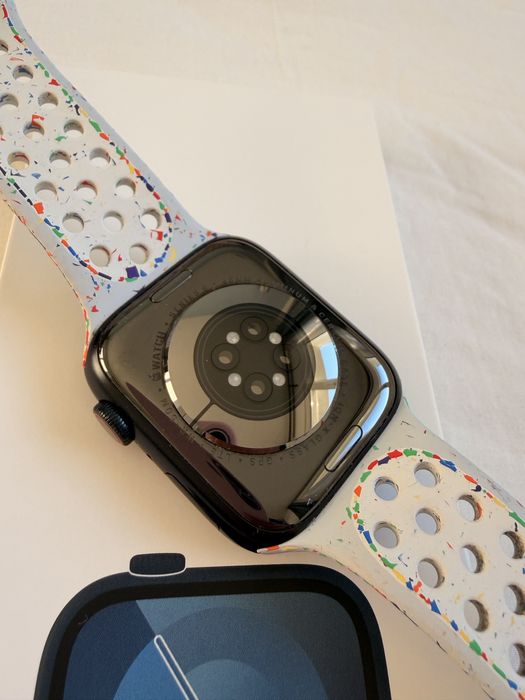 Bratara APPLE Watch 46mm Sport Pure Platinum Nike - S/M